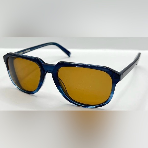 Warby Parker Garrett 953 Blue Oval Sunglasses Frames Only - Picture 2 of 8